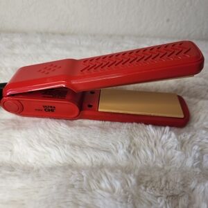 CHI Ultra Mini Hair Straightener - Red With Gold Plates